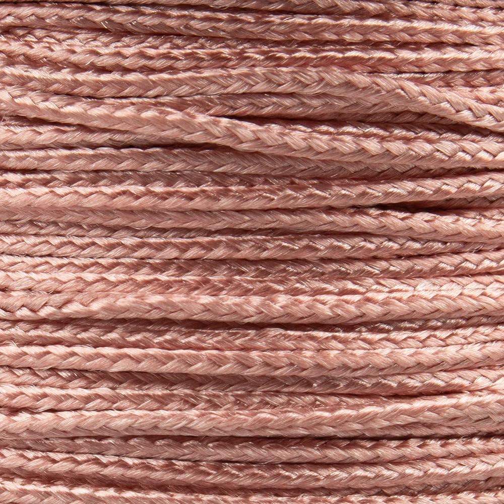 Paracord Planet Micro Paracord - Thin Braided Cord For Crafting, Fishing, And Diy Projects In 125 Ft Spools - Rose Gold