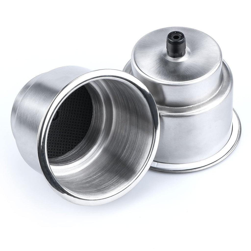 Marinebaby 2Pcs Stainless Steel Cup Drink Holder With Drain Marine Boat Rv Camper Boat Cup Holder