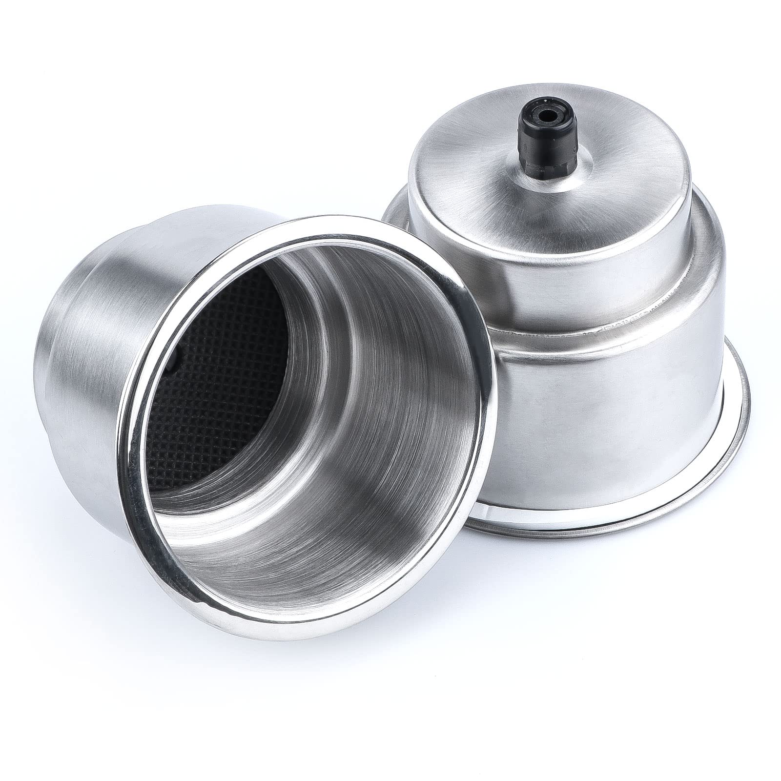 Marinebaby 2Pcs Stainless Steel Cup Drink Holder With Drain Marine Boat Rv Camper Boat Cup Holder