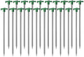 Cheardia 20 Pack Tent Stakes Heavy Duty, 10.25 Inch Yard Stakes Non-Rust Metal Tent Pegs Ground Stakes Tent Spikes For Camping P