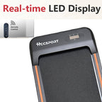 Hccsport Under Desk Walking Pad Treadmill With Remote Control 2.5 Hp Led Display Compact Small Treadmill With Incline For Home O