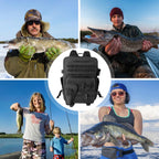 Rogjuk Small Tactical Fishing Tackle Backpack With Removable Plier Holder & Rod Holders Storage Fishing Gear And Equipment Tackl