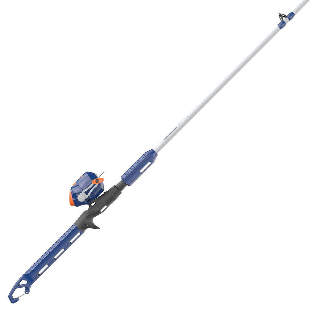 Zebco Kids Wilder Spincast Reel And Fishing Rod Combo, 4-Foot 3-Inch 2-Piece Fishing Pole, Size 20 Reel, Changeable Right- Or Le