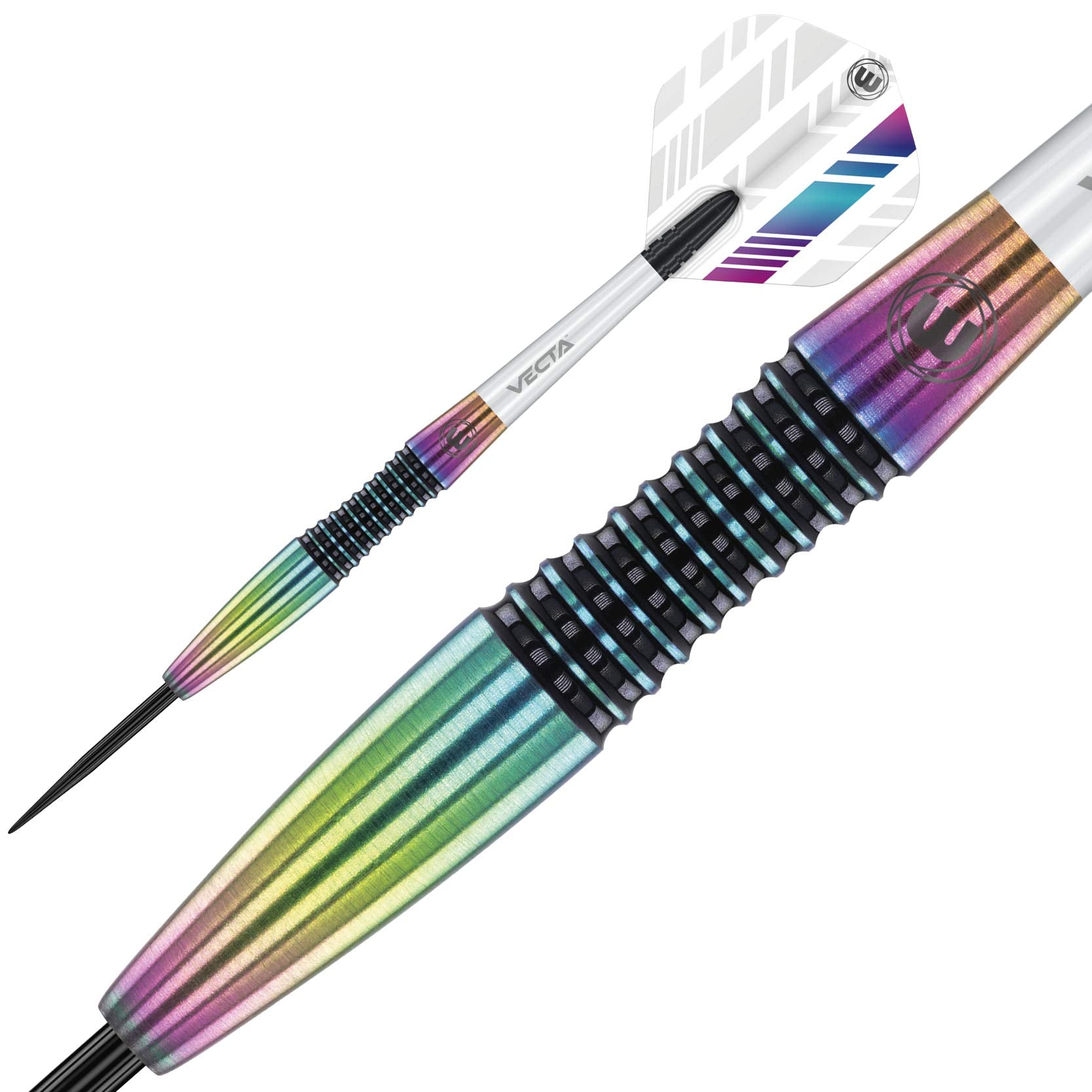Winmau Elektra 24 Gram Tungsten Darts With Prism Flights And Vecta Shafts (Stems)