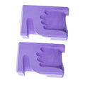 ATORSE 2Pcs Yoga Blocks Gifts Yoga Prop for Pilates Stretching Toning Indoor Sports Violet