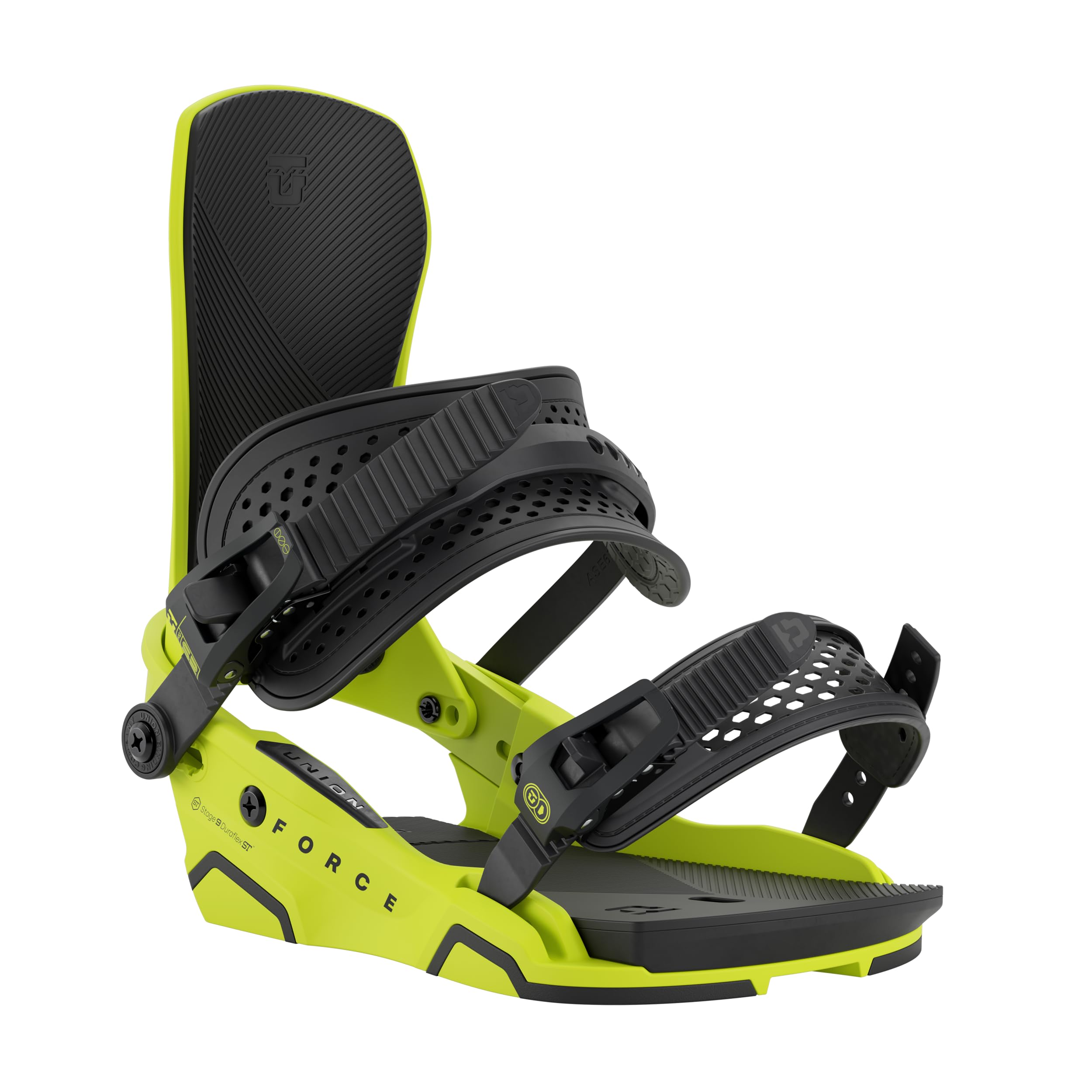 Union Force Mens Snowboard Bindings (Cyber Lime, Medium)