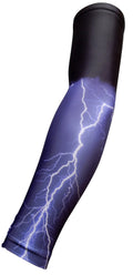 Sports Farm NEW! - Black Purple Lightning Compression Arm Sleeve (Youth Medium)