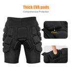 Relaxyee Protective Padded Shorts, 3D Protection Short Pants Hip Padded Compression Shorts Impact Shorts Hip Protective Gear For