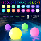 Naldoxyn Pool Toys,Led Beach Ball With Remote Control,12In Beach Balls With 16 Colors Lights And 4 Light Modes,100Ft Control Dis
