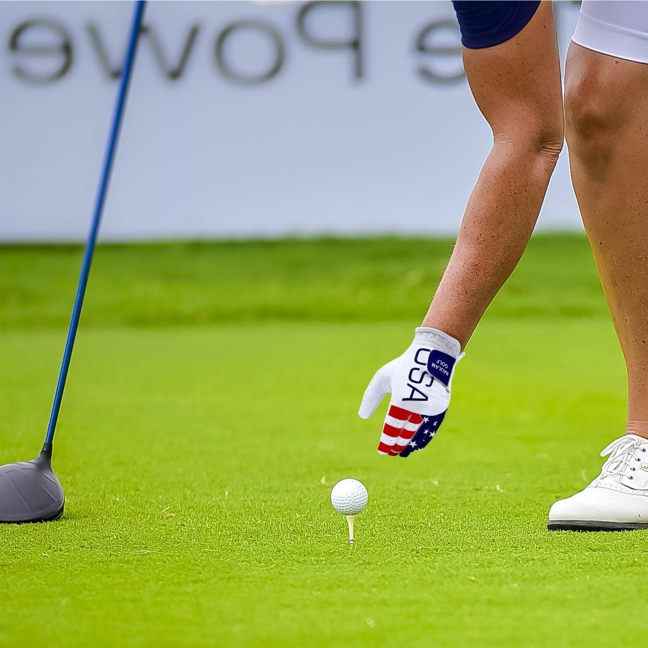Raulam International Usa Flag Golf Gloves With Perfect Grip For Men And Women Golf Glove American Flag Left Hand Golf Glove Men
