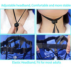 Bocampty Umbrella Hat, 37 Inch Fishing Umbrella Hat Hands Free Foldable Uv Protection Umbrella Cap Adjustable Headwear For Fishi