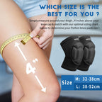 Sborter Knee Pads, Thick Sponge Collisioned Kneepads For Sports & Work, Protective Knee Support Sleeve For Basketball Wrestling