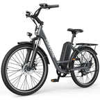 Funhang Electric Bike For Adults, 1000W Peak Ebike, 21.7Mph 50Miles City Cruiser Ebikes, 26 Step Thru Electric Bicycle With 48V