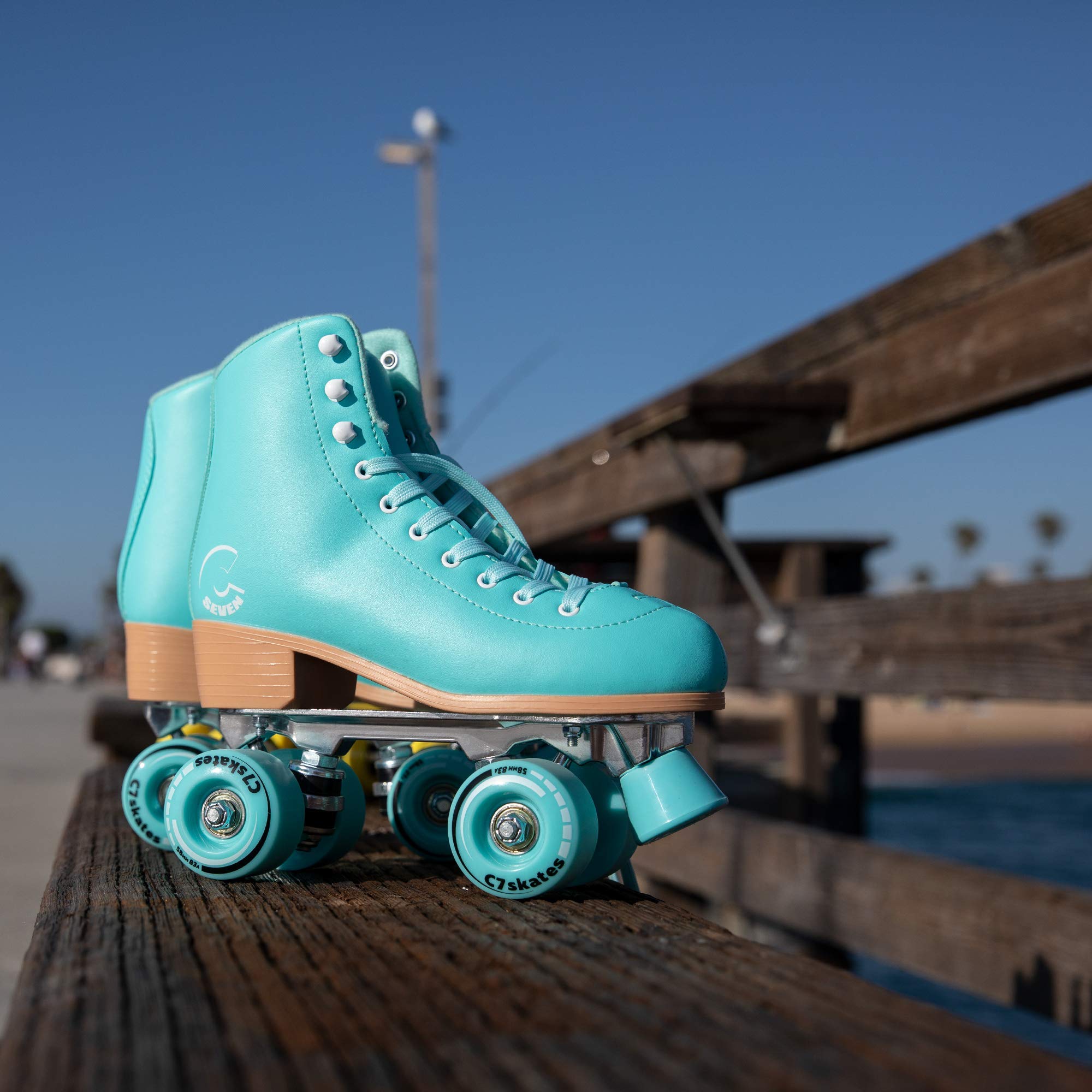 C SEVEN C7skates Cute Roller Skates for Girls and Adults (Sugarplum, Womens 6 / Youth 5 / Mens 5)