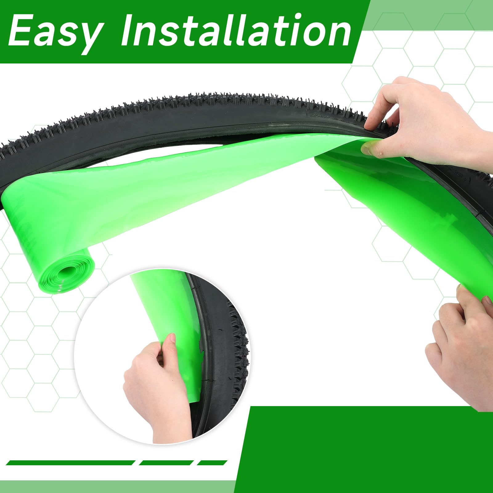 Datanly 6 Rolls Fat Bike Tire Liner For 29 X 4-5 Inch Bike Tires Puncture Resistant Tpu Liner Longer Lasting Bike Tire Protector