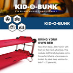 Kid-O-Bunk With 2 Side Organizers, Red