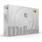 Wilson 2025 Duo Soft Nfl Golf Ball - 12 Balls, White, New Orleans Saints