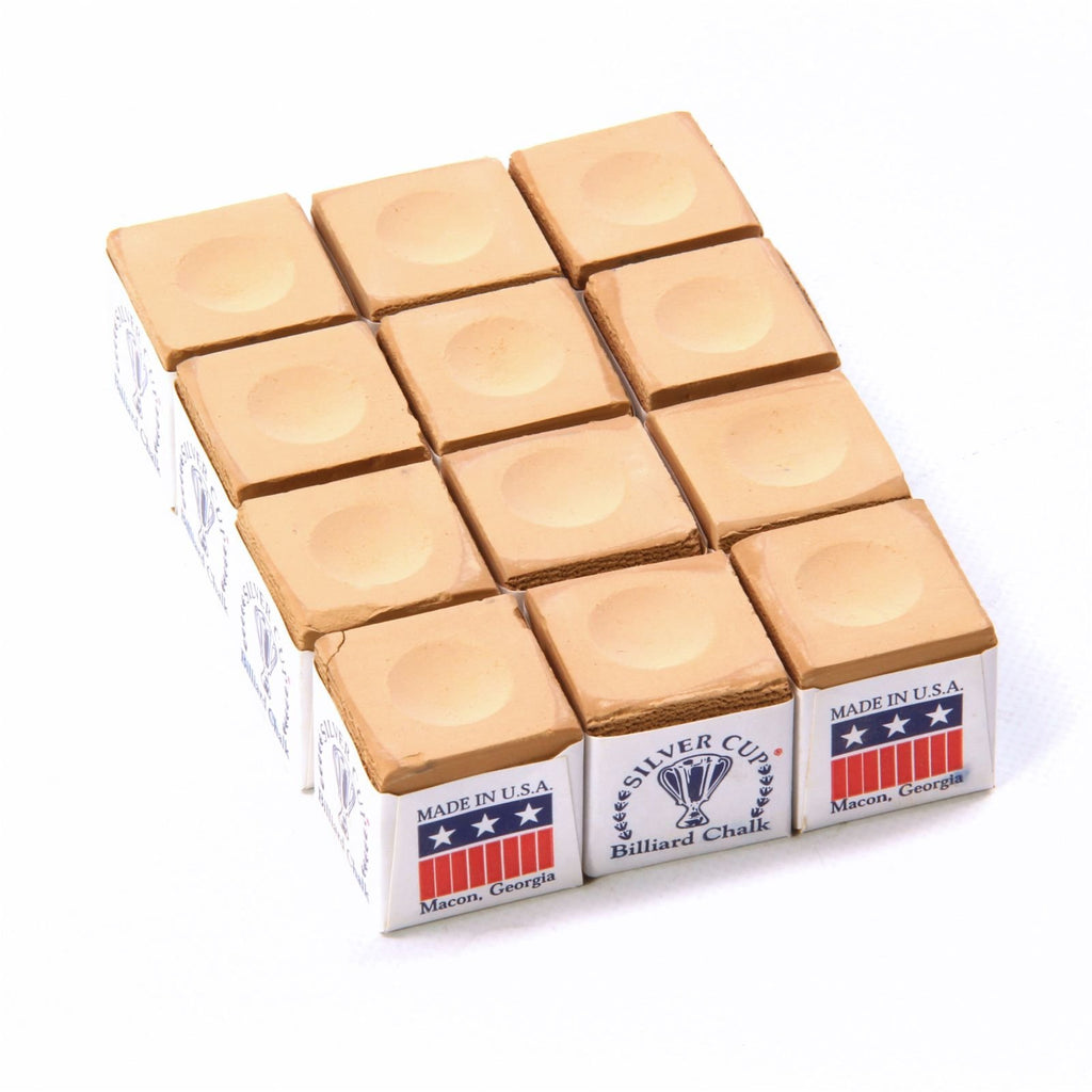 Silver Cup Chalk, Tan, 12-Piece Box
