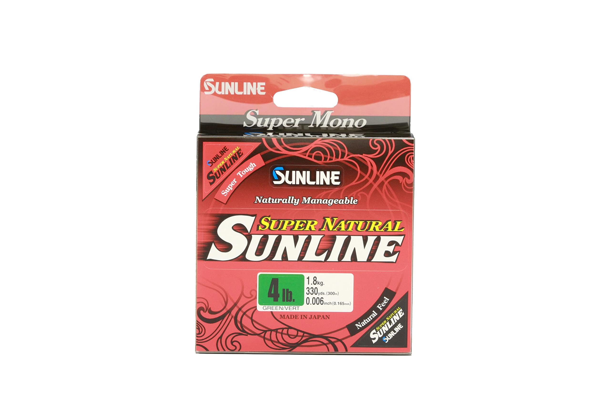Sunline Super Natural Monofilament Fishing Line (Natural Clear, 6-Pounds/330-Yards)