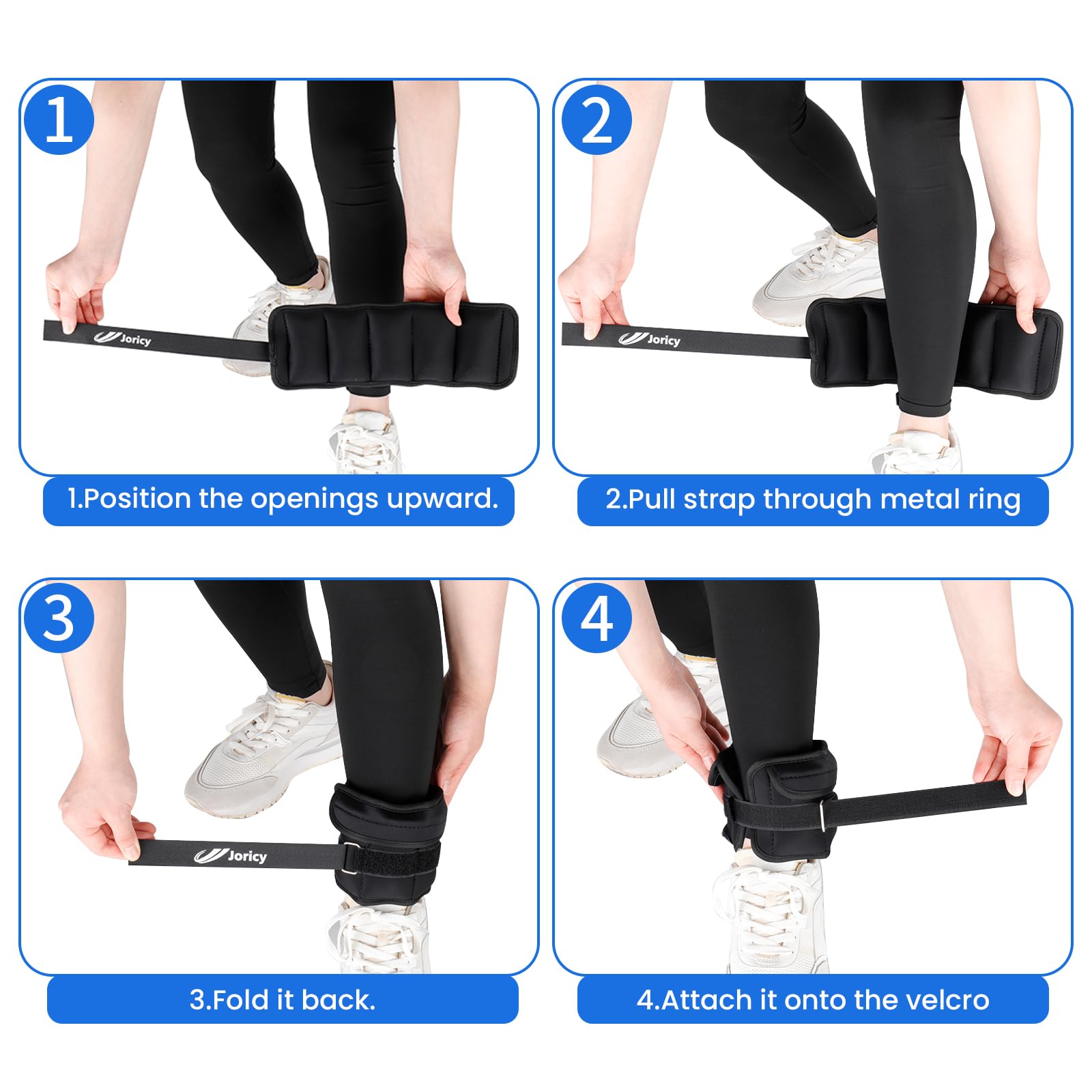 Adjustable Ankle Weights For Women Men Kids 1/2/3/4/5/6/8/10/12/20 Lbs 1 Pair Wrist Leg Arm Weights With Removable Weight, Stren