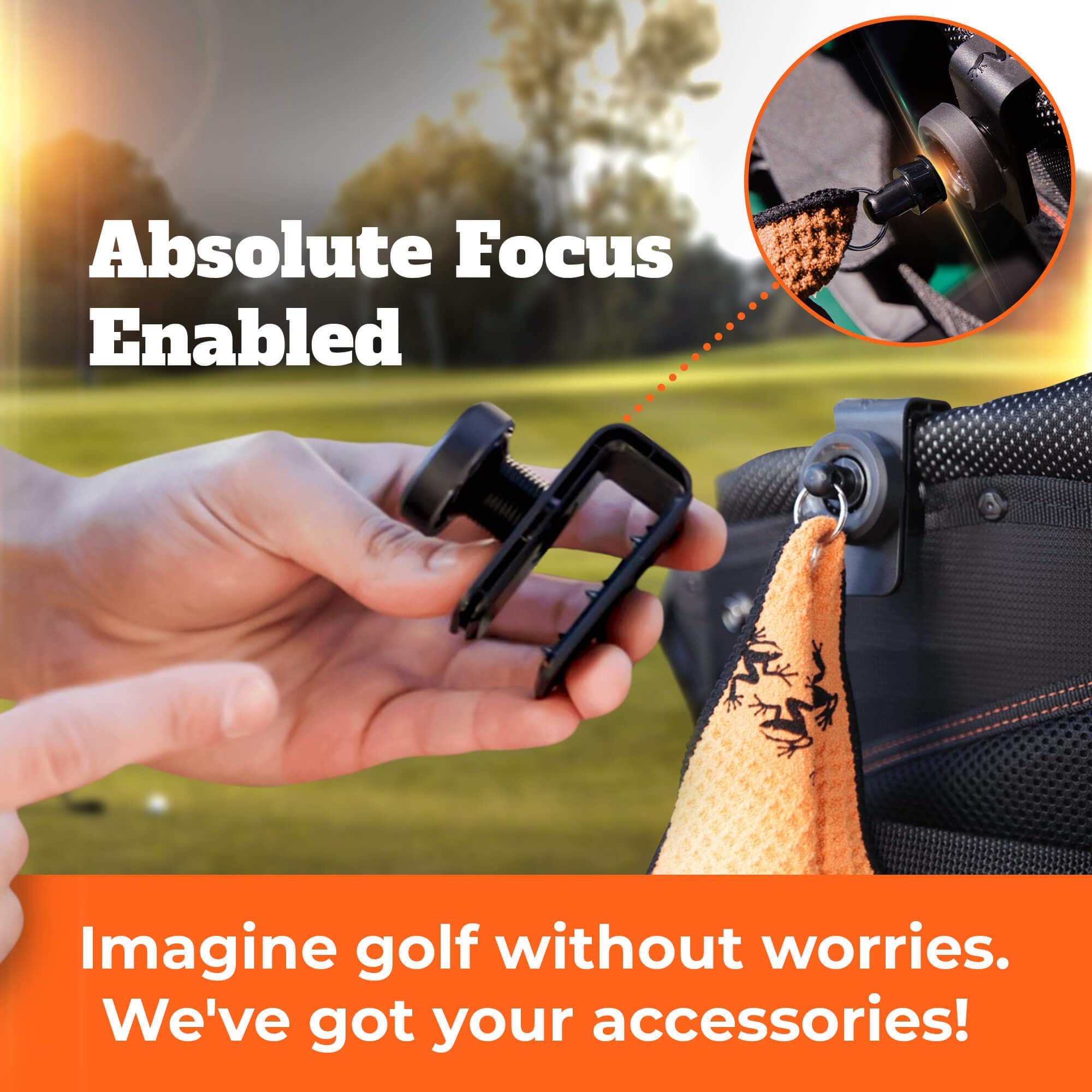 Frogger Golf Bag Latch-It Accessory Attachment System