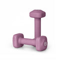 Tone Fitness 8 lb Neoprene Dumbbell Pair for Home Workouts - Non-Slip Design - Purple