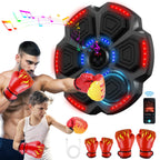 Baswip 2025 Music Boxing Machine For Adults/Kids W/ 2 Gloves - Smart Bluetooth Wall Mounted Punching Bag, 9 Modes & Speeds, Digi