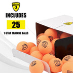 Killerspin Training 1 Star Balls 40+ (Orange) - 25 Pack Table Tennis Balls  High-Performance 40+ Abs Training Balls  Ultimate Du