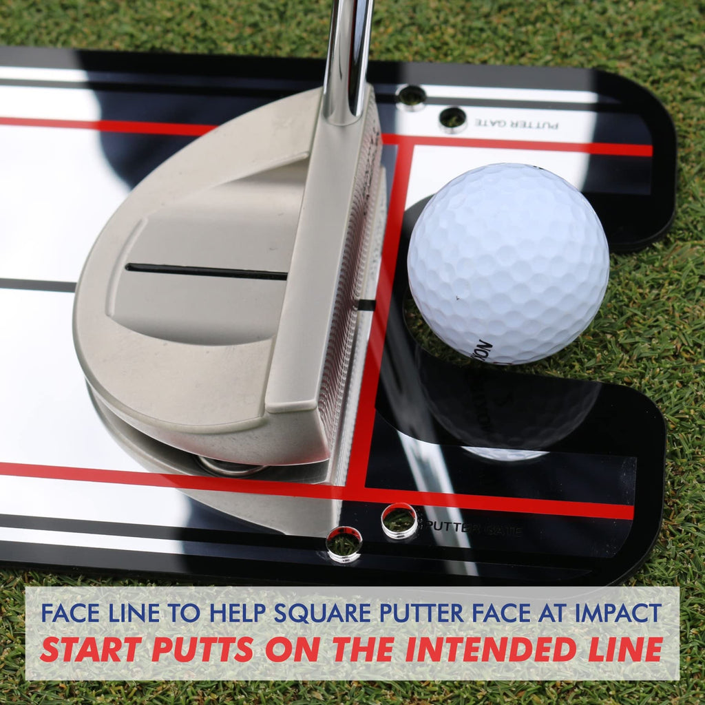 Eyeline Golf Putting Alignment Mirror, Portable Practice Putting Trainer Aid, As Seen On Pga Tour, Made In Usa, Use Outdoors Or