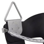 Swing Set Stuff High Back Half Bucket Swing Seat With Chains And Hooks, Black