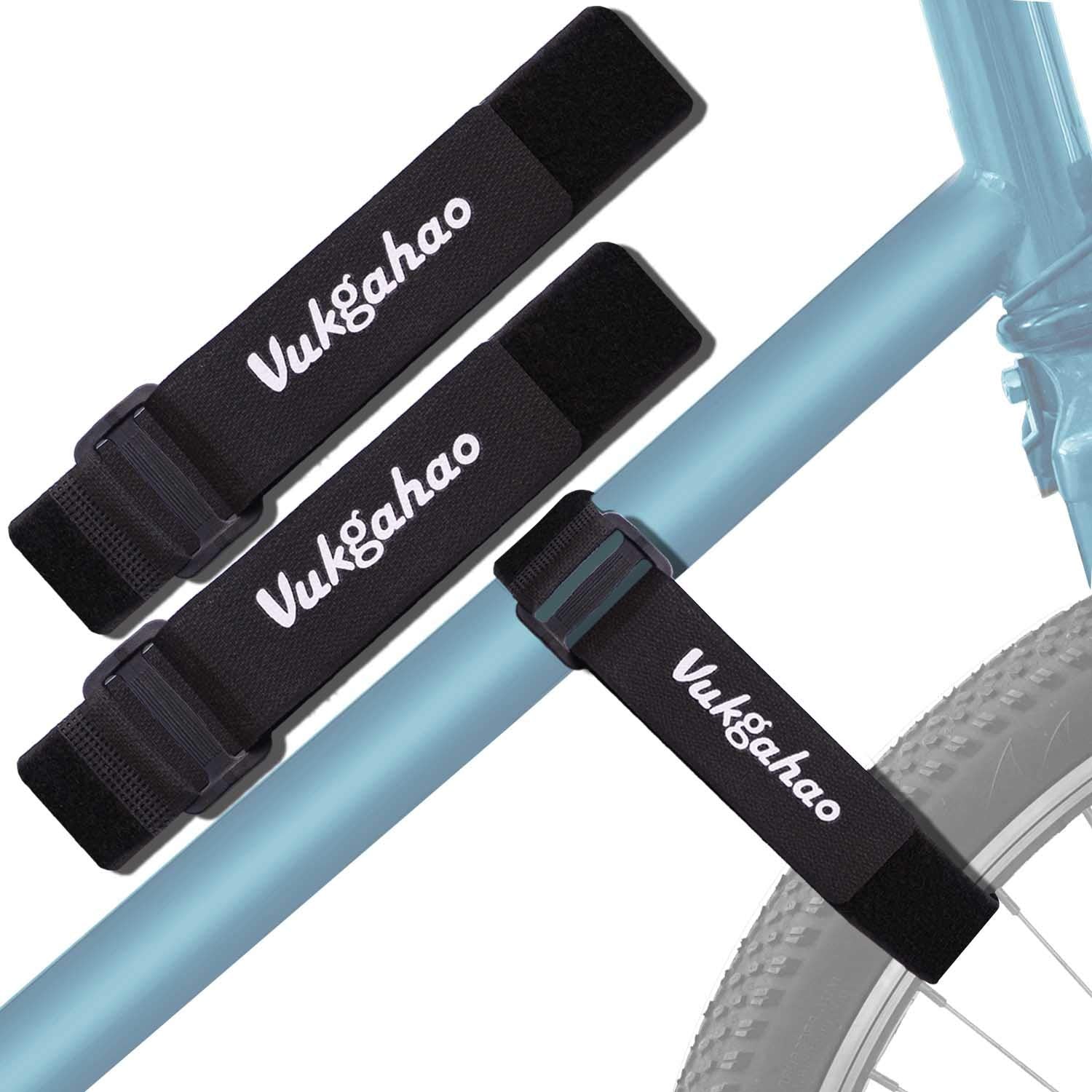 Vukgahao Bike Wheel Stabilizer Heavy Duty Versatile Hook & Loop Securing Straps Tie Downs Fastening Stabilizer Straps Reusable B