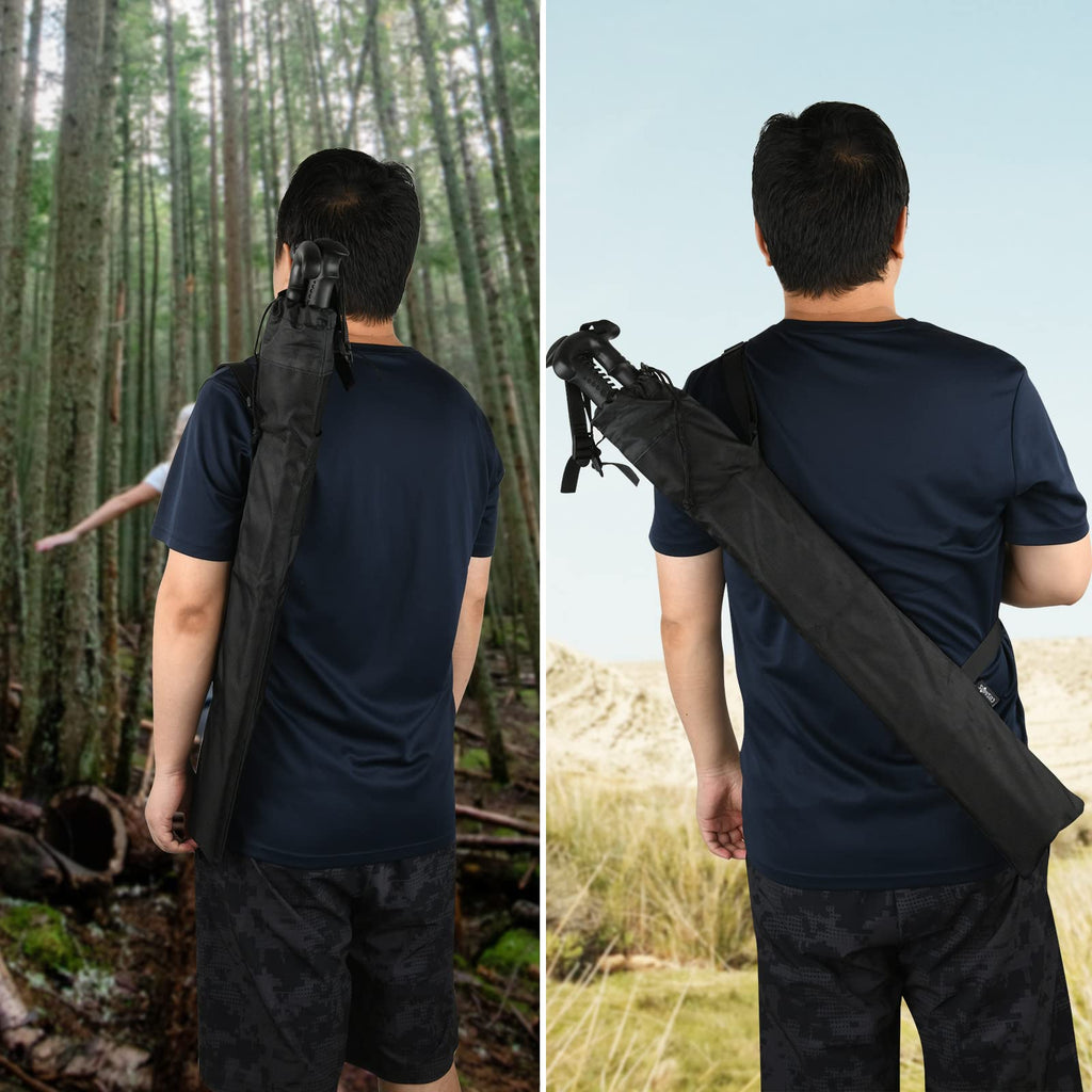 Cosmos Trekking Poles Carry Bag Portable Hiking Poles Carrying Shoulder Bag Tent Poles Replacement Storage Pouch For Trekking Hi