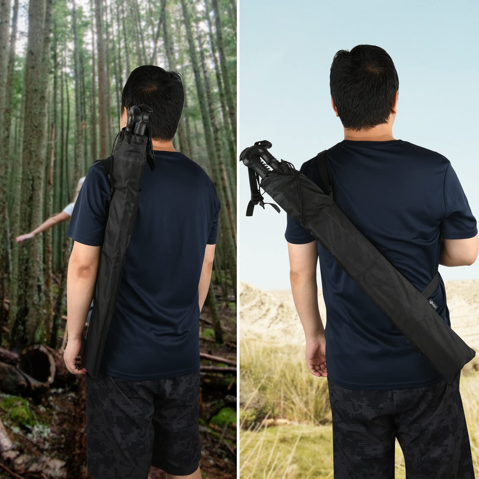 Cosmos Trekking Poles Carry Bag Portable Hiking Poles Carrying Shoulder Bag Tent Poles Replacement Storage Pouch For Trekking Hi