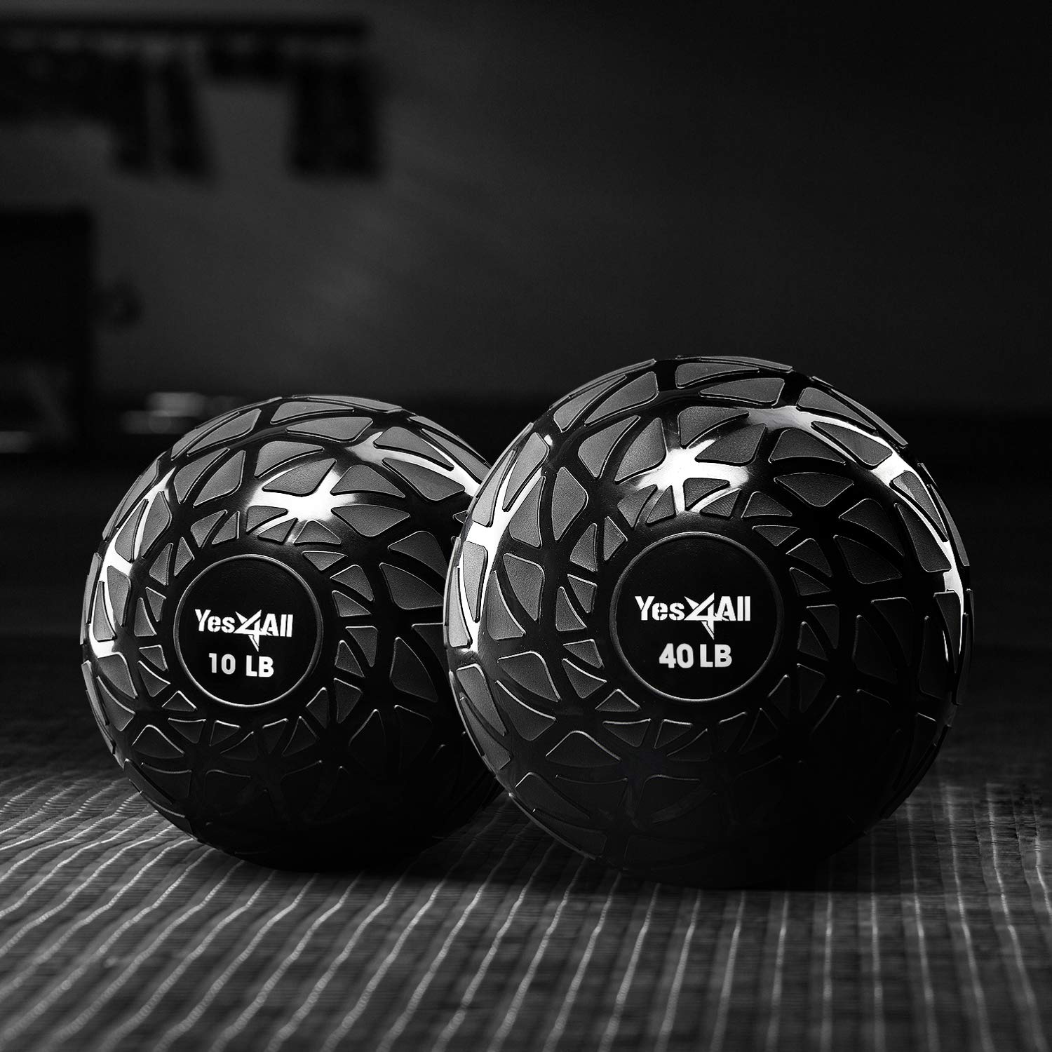 Yes4All Fitness Slam Medicine Ball 20Lbs For Exercise, Strength, Power Workout  Workout Ball  Weighted Ball  Exercise Ball  Dyna