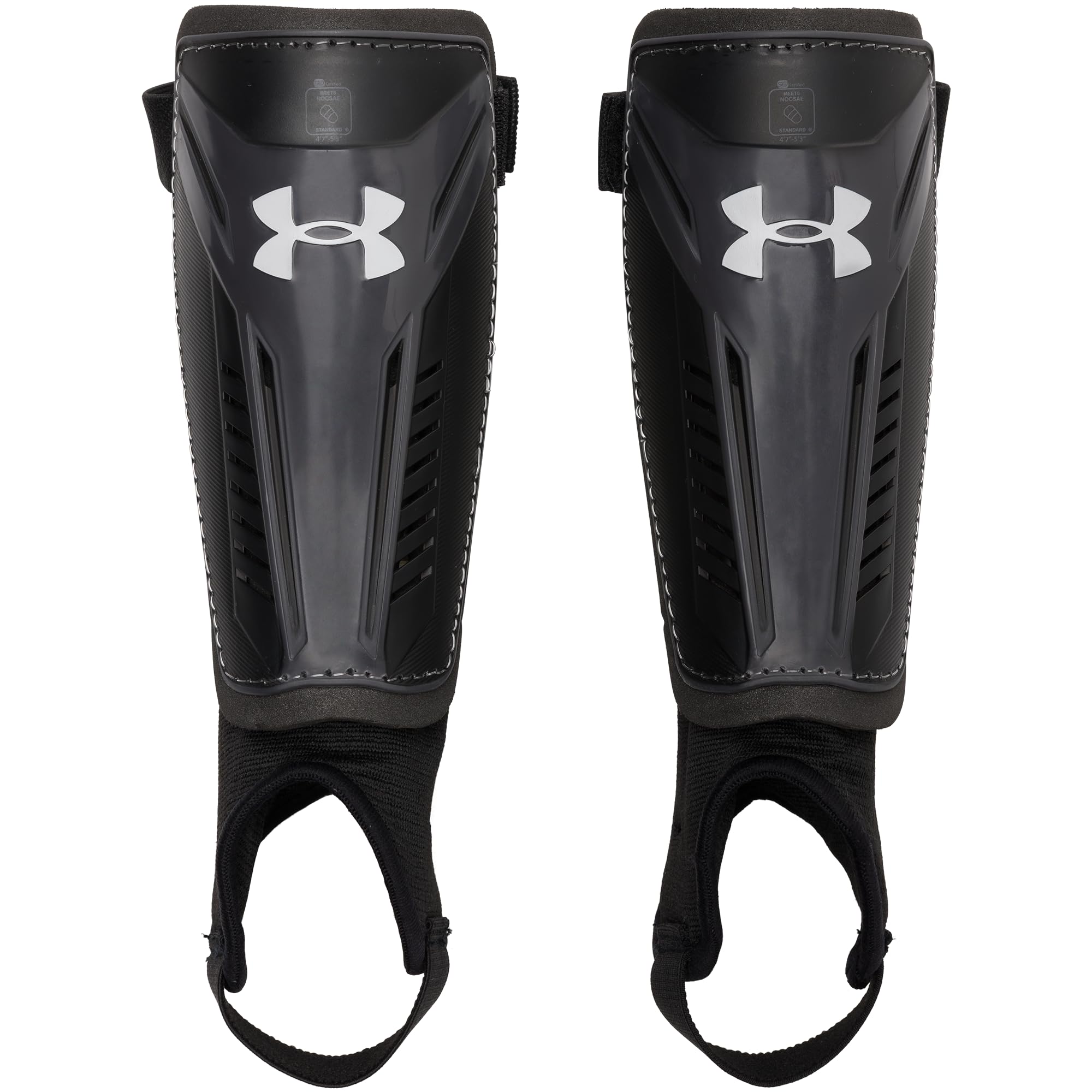 Ua Challenge Shin Guard Yth Black/Castle Rock M