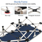 Camping Cot With Comfortable Mattress Cots For Camping With Pad Heavy Duty Camping Bed Sleeping Cot With Carry Bag Folding Cots