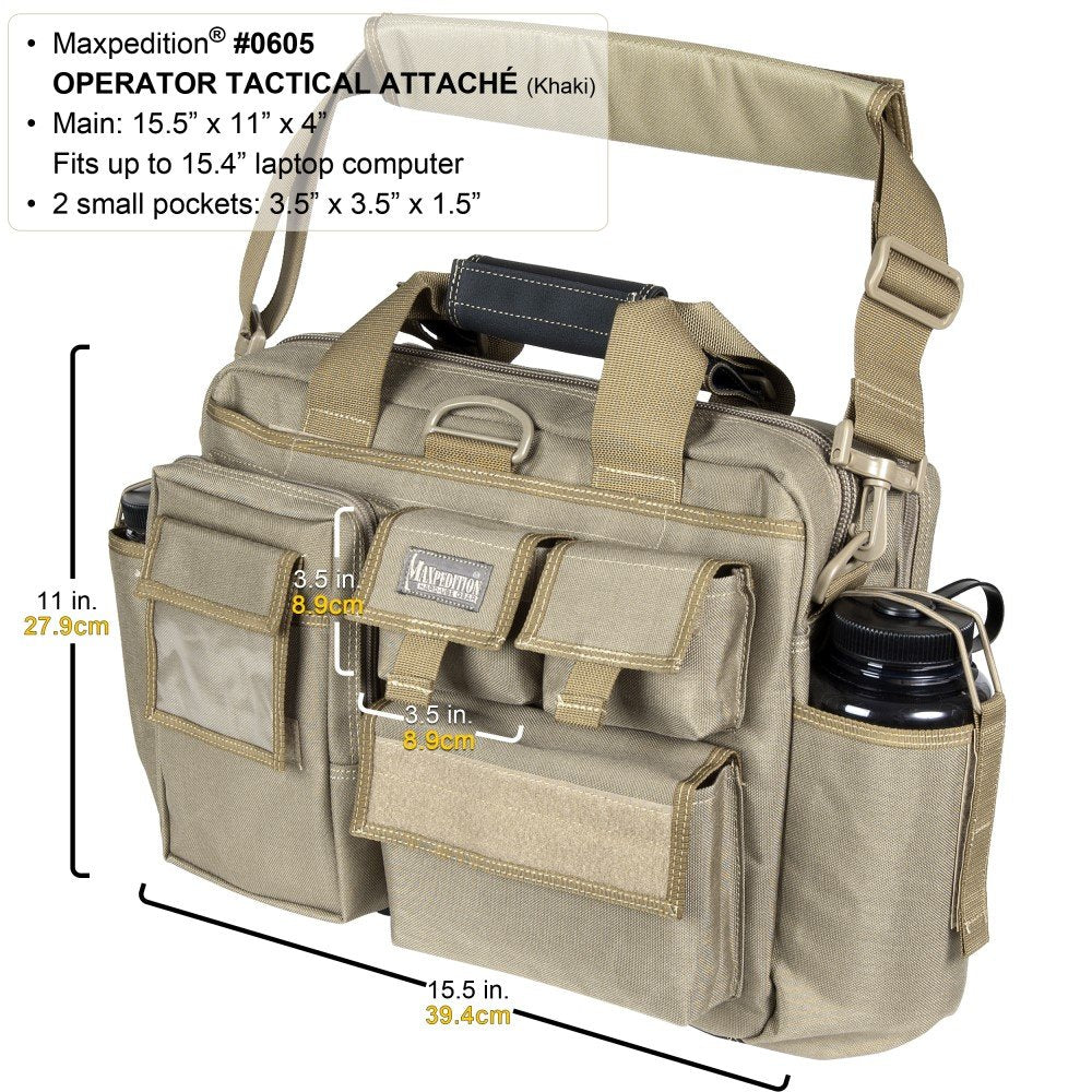 Maxpedition Operator Tactical Attache, Black