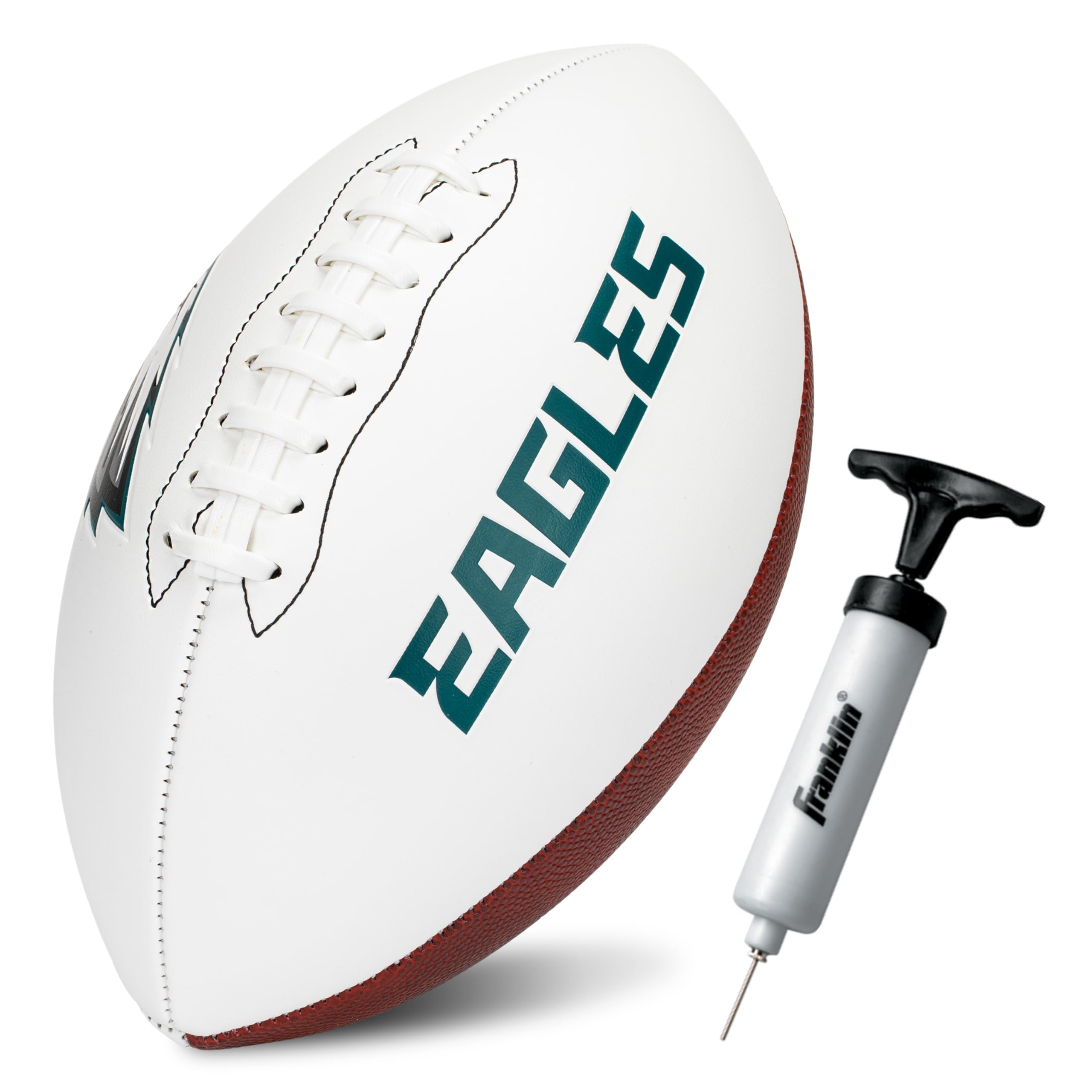 Franklin Sports Nfl Philadelphia Eagles Autograph Football - Official Size White Panel Souvenir Football For Autographs + Signat