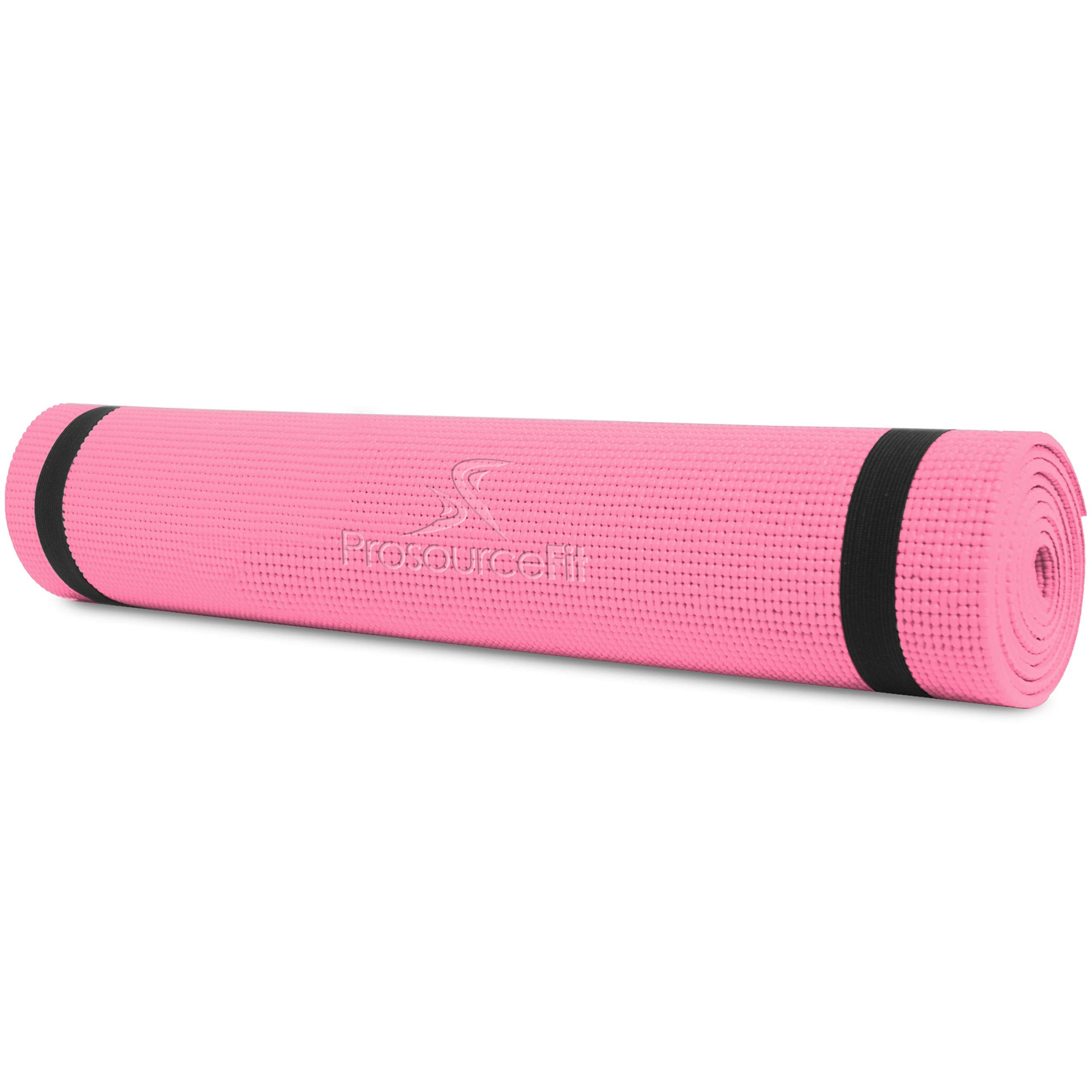 Prosourcefit Original Yoga Mat 1/4'''' - Pink (Ps-1907-Mat-Pvc-Pink)