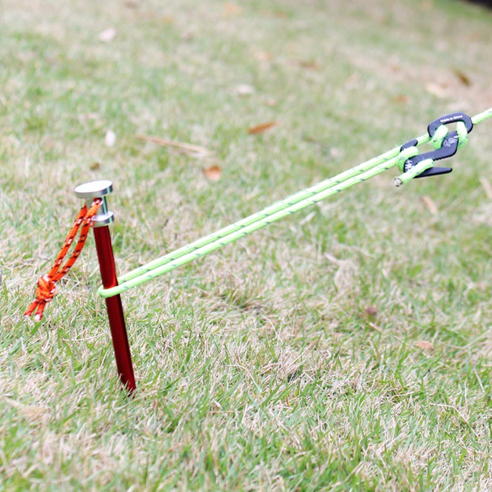 Tent Stakes Pegs 9 Inch, Lightweight Aluminum Alloy Tent Canopy Nail For Outdoor Camping, Hiking, Picnic Blanket, Beach Mat, Yar