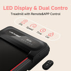 Walking Pad With Auto Incline, Under Desk Folding Treadmill With Remote Control And Led Display For Home Office, 3Hp Portable Wa