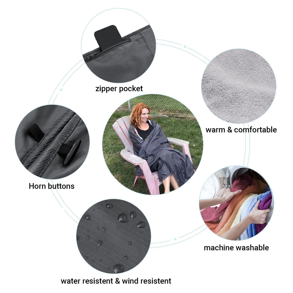 Kingcamp Outdoor Blanket Waterproof Stadium Blanket Beach Blanket Sandproof Cold Weather Camping Insulated Blanket For Outdoor P