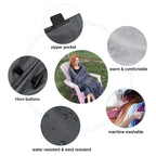 Kingcamp Outdoor Blanket Waterproof Stadium Blanket Beach Blanket Sandproof Cold Weather Camping Insulated Blanket For Outdoor P