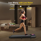 Walking Treadmill For Home & Office - 2.5Hp Under Desk Treadmill, Compact & Quiet, 265Lbs Capacity, App Control & Remote, Led Sc