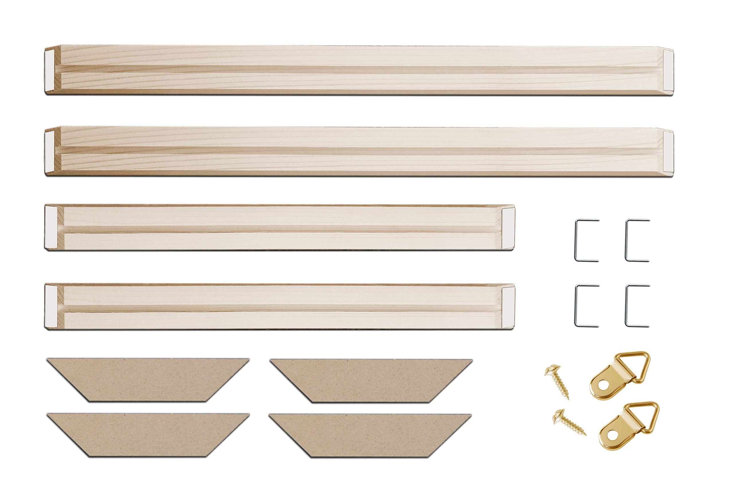 Diy Solid Wood Canvas Frame Kit 12 X24 Inch For Oil Painting  Wall Art - Customized Wooden Art Frames For Paintings  Canvases - 