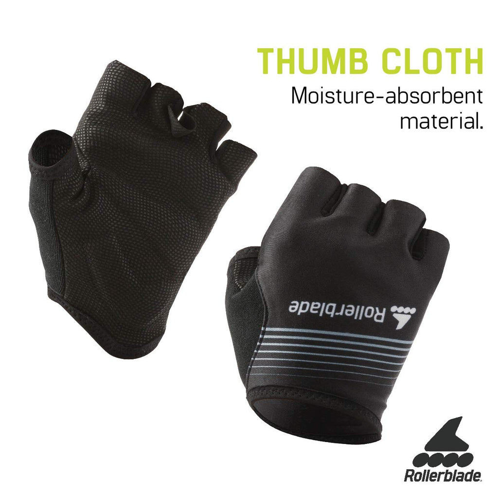 Rollerblade Race Glove, 1 Pair, Black, Large