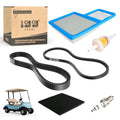 10L0L Golf Cart Tune Up Kit with Starter Generator Belt & Drive Belt for Yamaha 1996-up G16 G19 G22 & 2012-up G29 Gas Model W/ 4