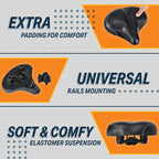 Bikeroo Oversized Bike Seat - Peloton Seat Cushion - Bicycle Saddle Replacement - Wide Cushioned Comfortable Seat For Men & Wome