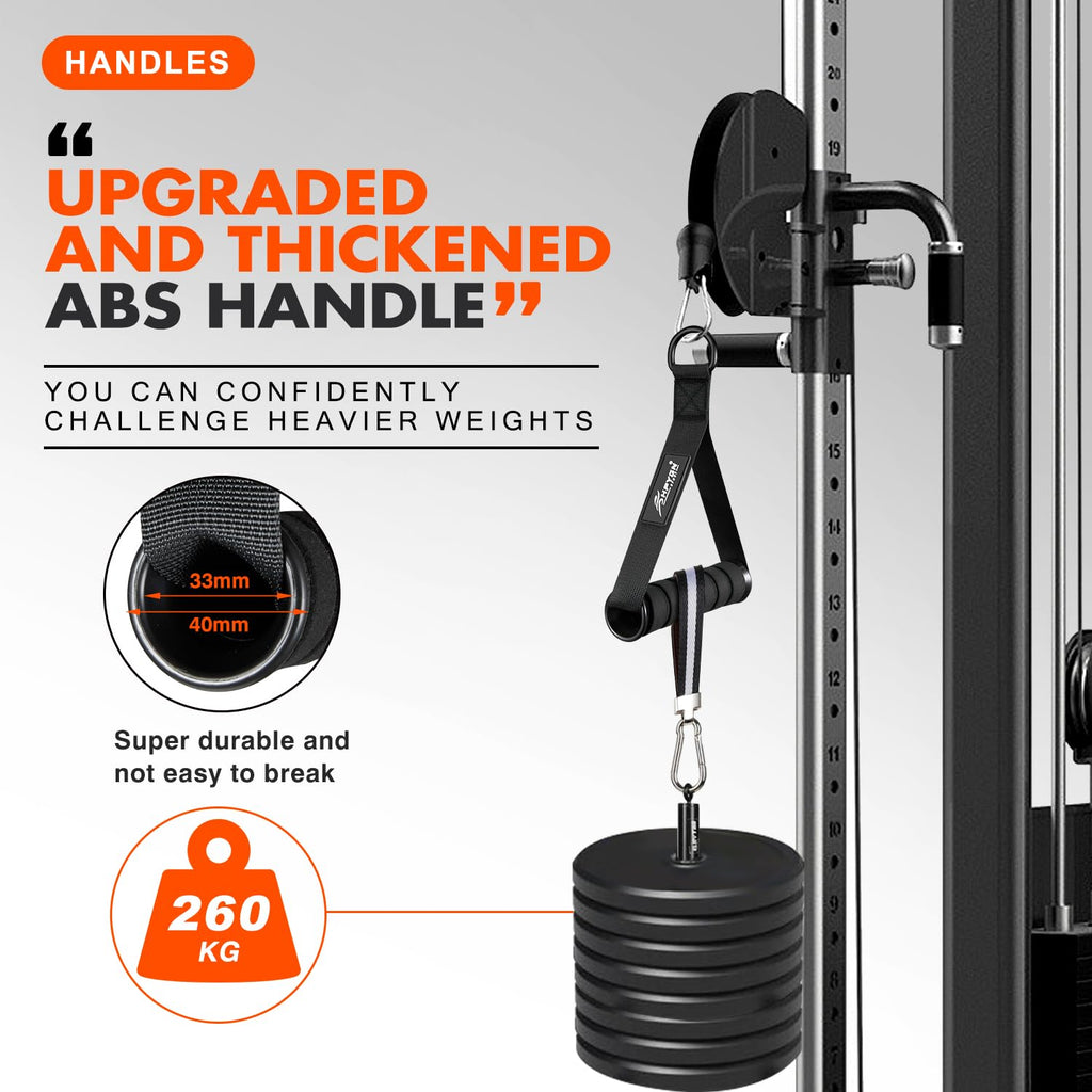 Hpygn Exercise Handles, Gym Equipment Accessories Replacement For Cable Machine Pulleys, Resistance Bands, Weight Lifting, Pilat