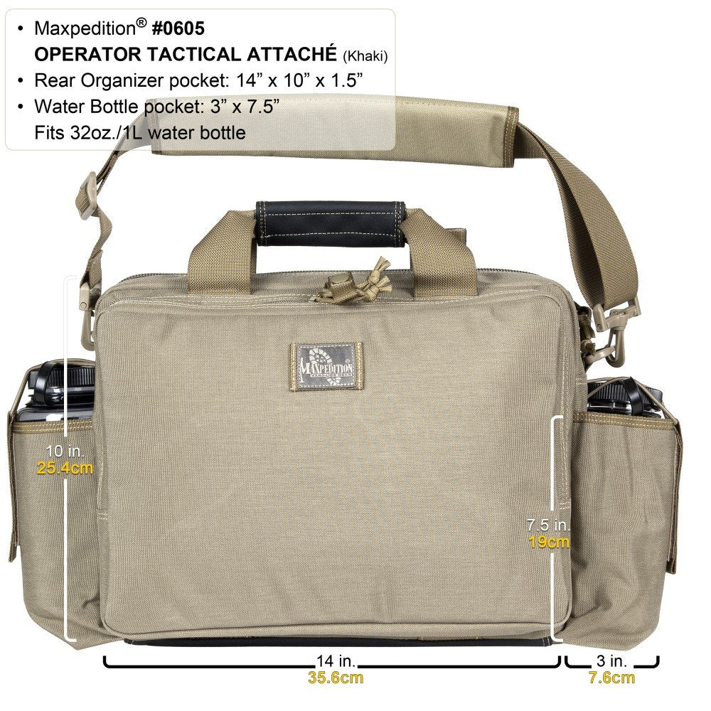 Maxpedition Operator Tactical Attache, Black